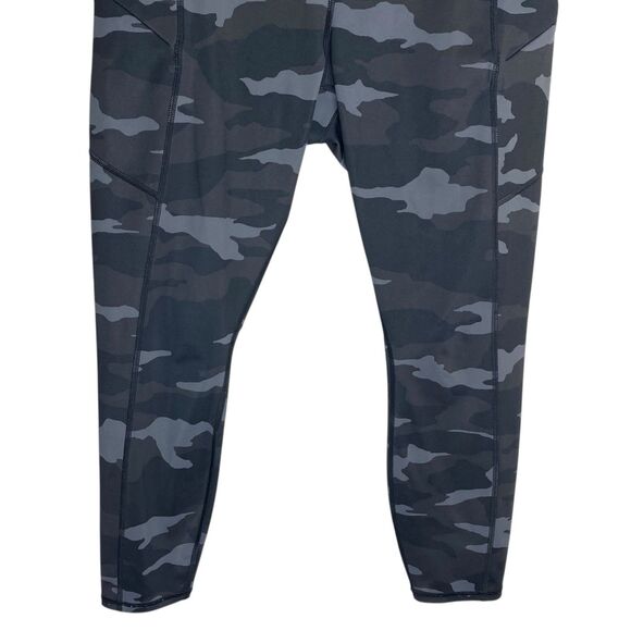 Athleta Contender 7/8 Tight Womens Large Camo Leggings Zip Pockets Workout Gym - Picture 5 of 13